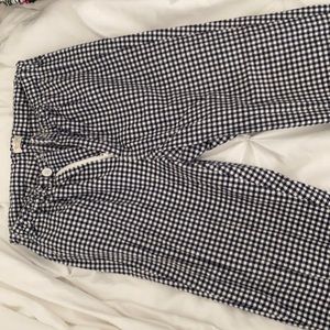 Plaid cropped pants